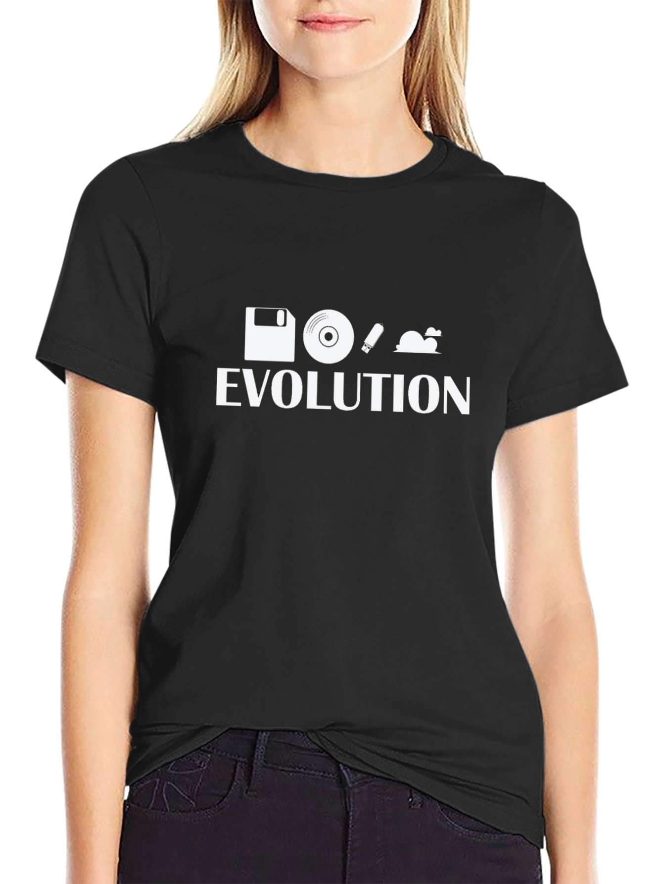 Evolution of Tech Black T-Shirt