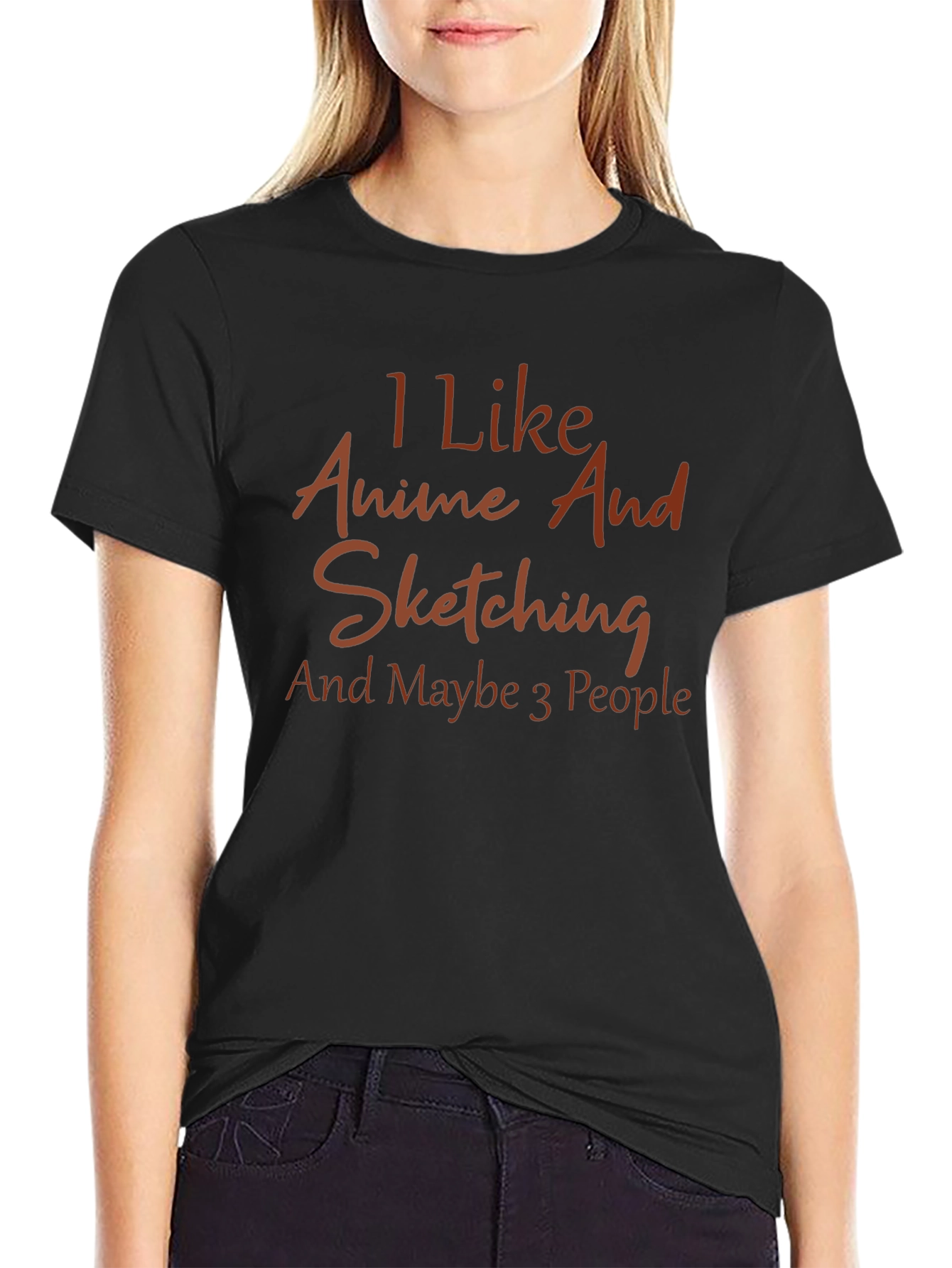 Anime & Sketching Tee - Introvert Humor T-Shirt