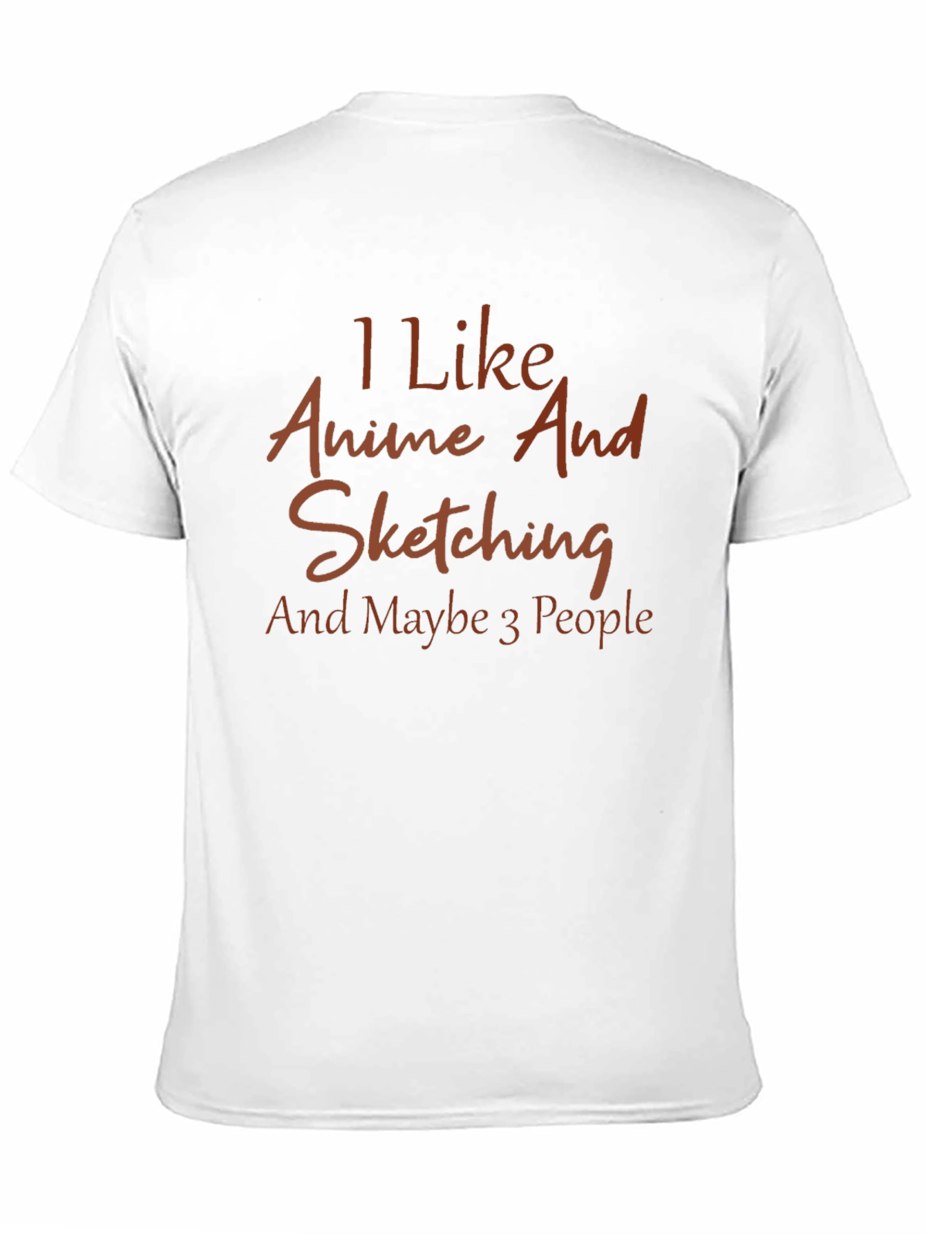 Anime & Sketching Tee - Introvert Humor T-Shirt