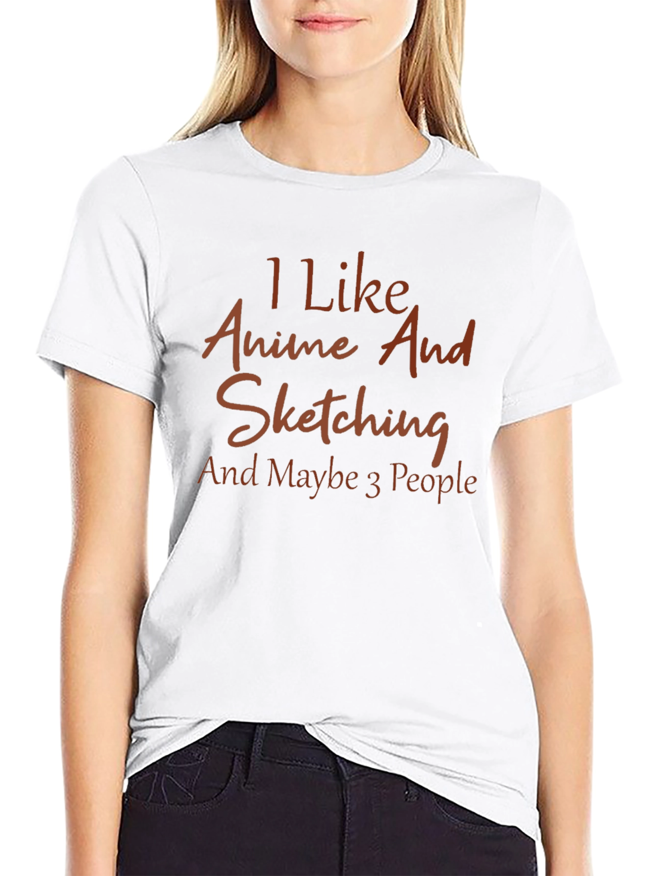 Anime & Sketching Tee - Introvert Humor T-Shirt