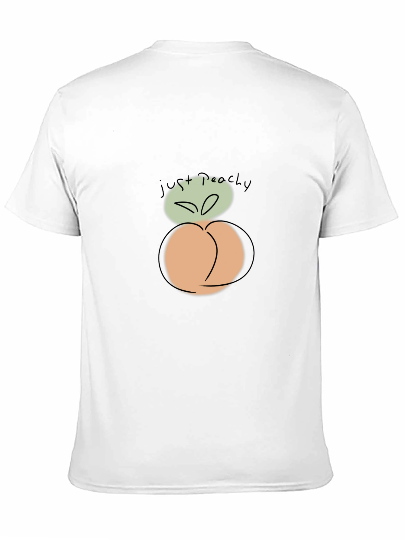 Just Peachy Graphic Tee - Soft Cotton Blend