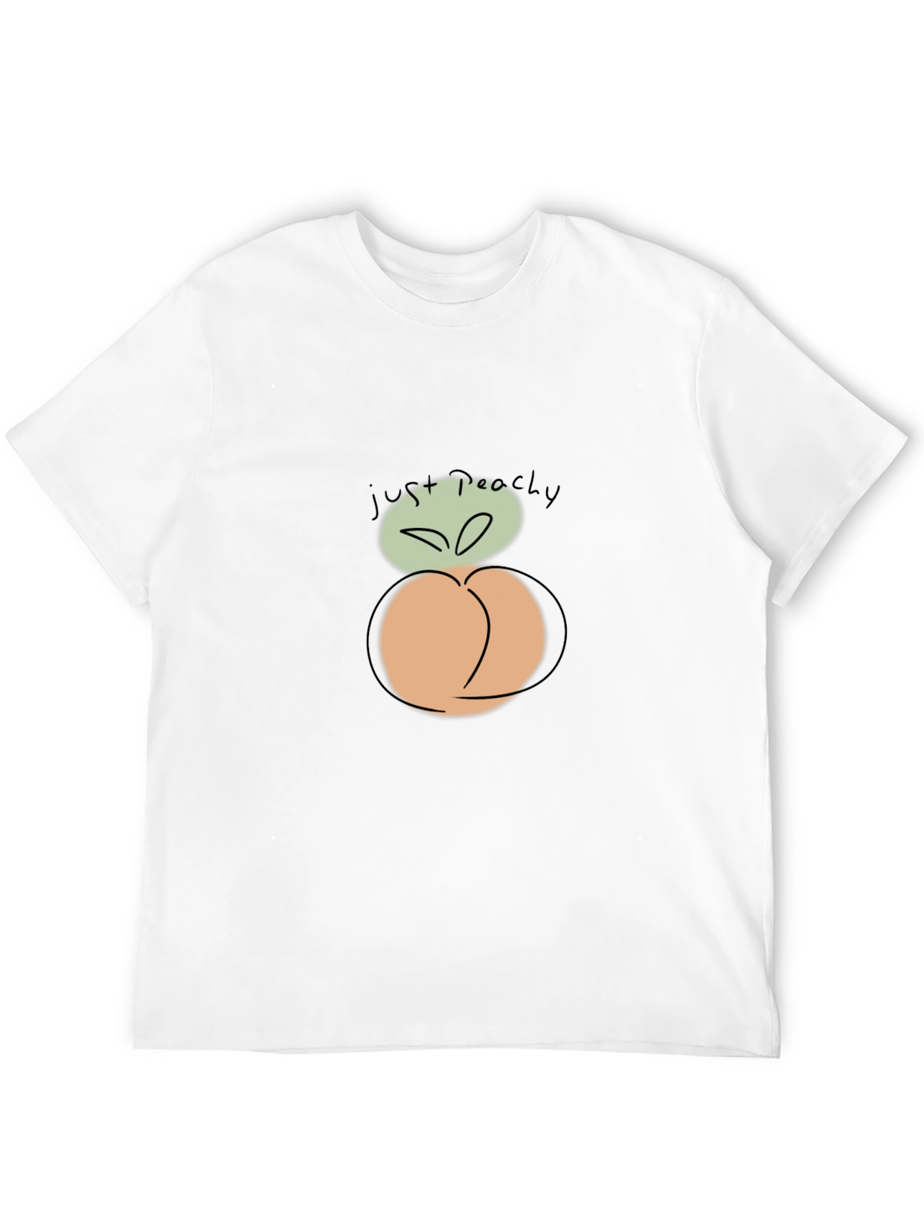 Just Peachy Graphic Tee - Soft Cotton Blend