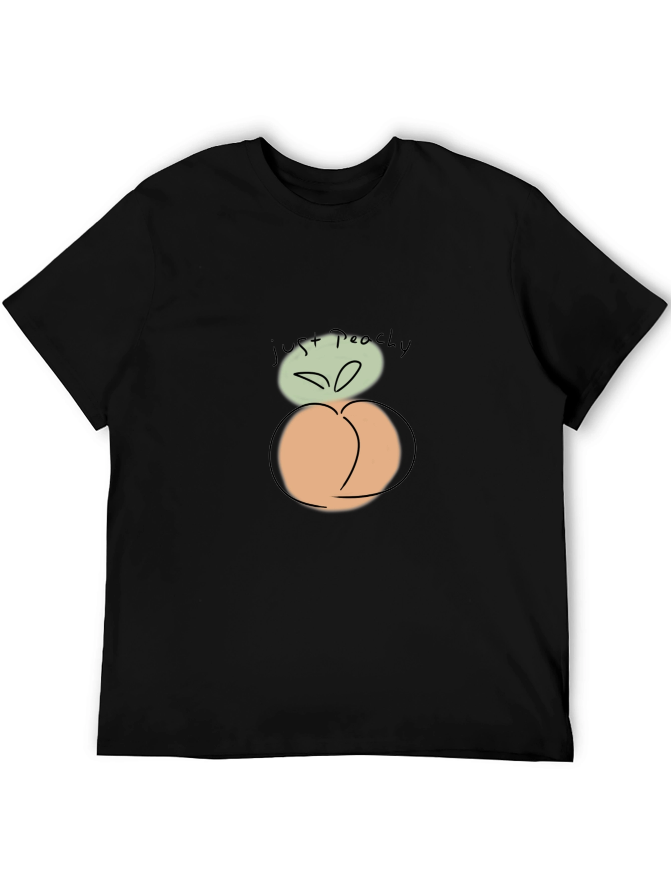 Just Peachy Graphic Tee - Soft Cotton Blend