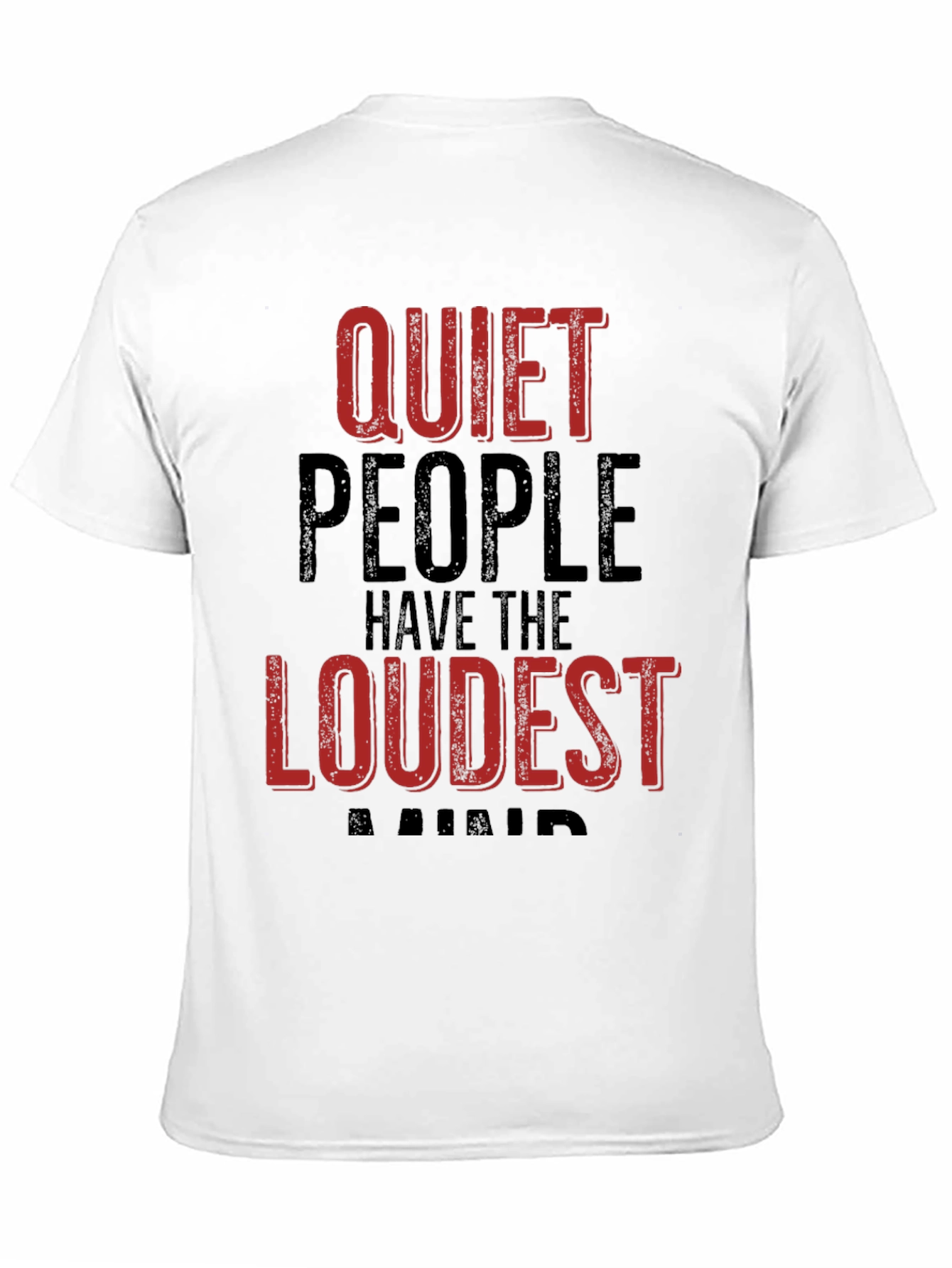 Quiet People Loudest Minds Graphic Tee - Black