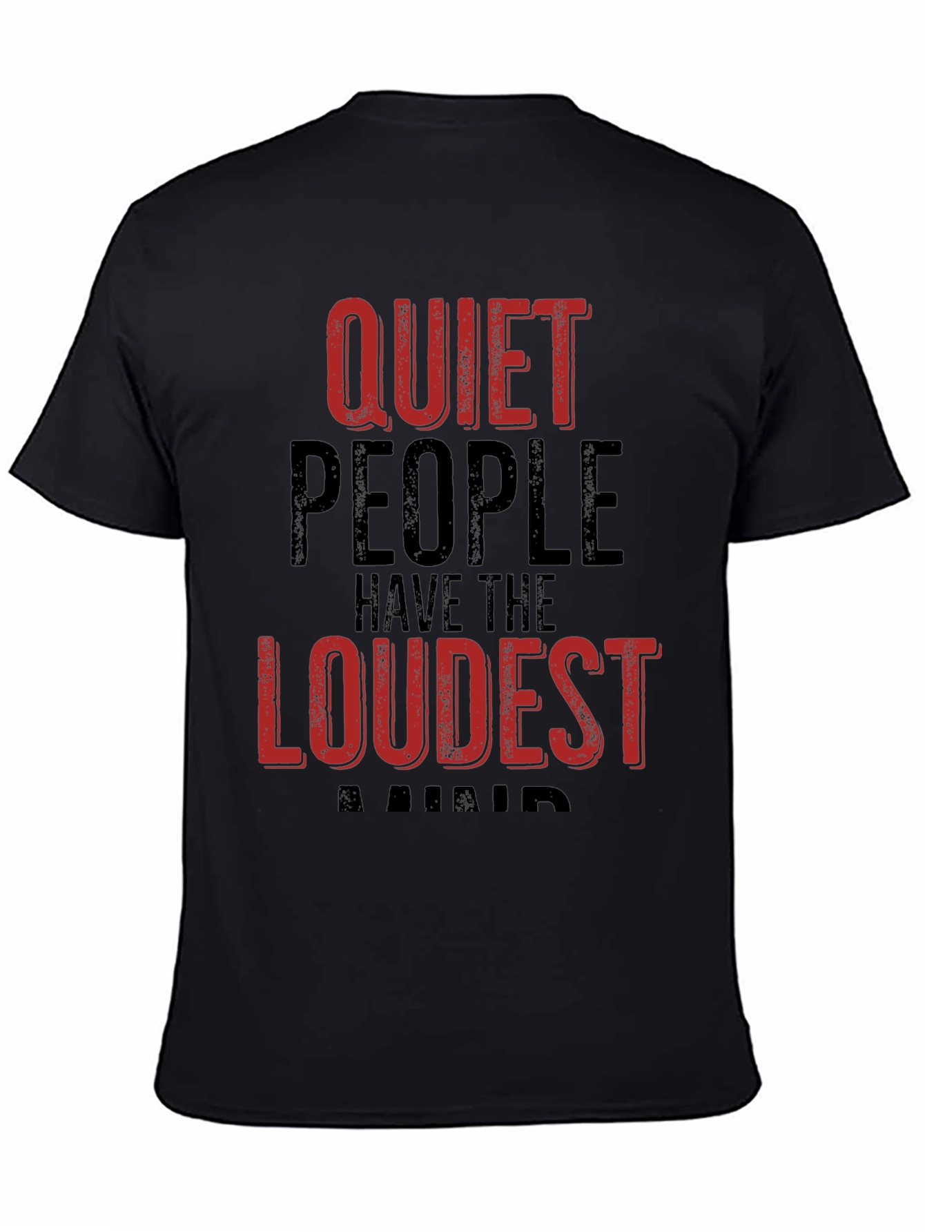 Quiet People Loudest Minds Graphic Tee - Black