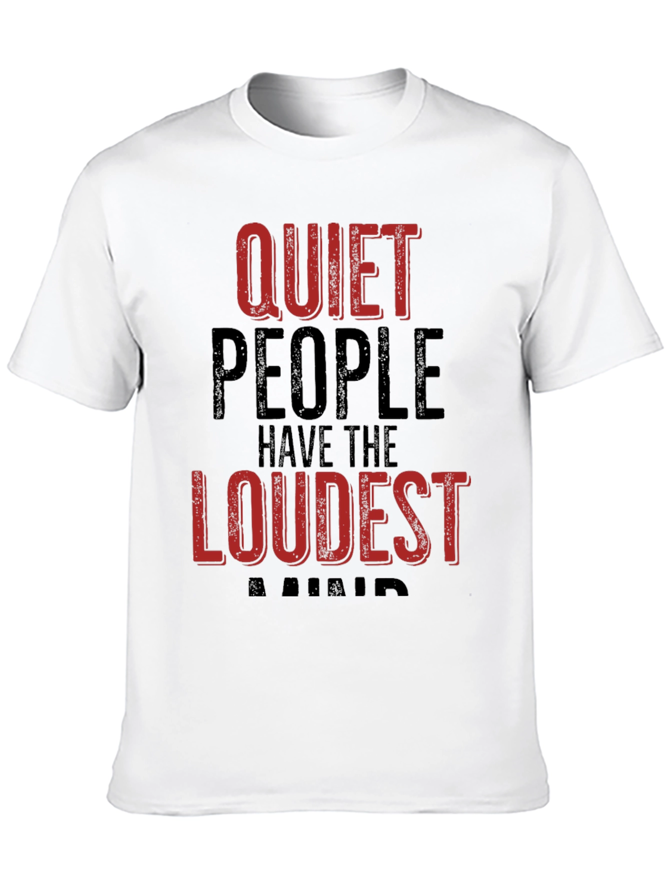 Quiet People Loudest Minds Graphic Tee - Black