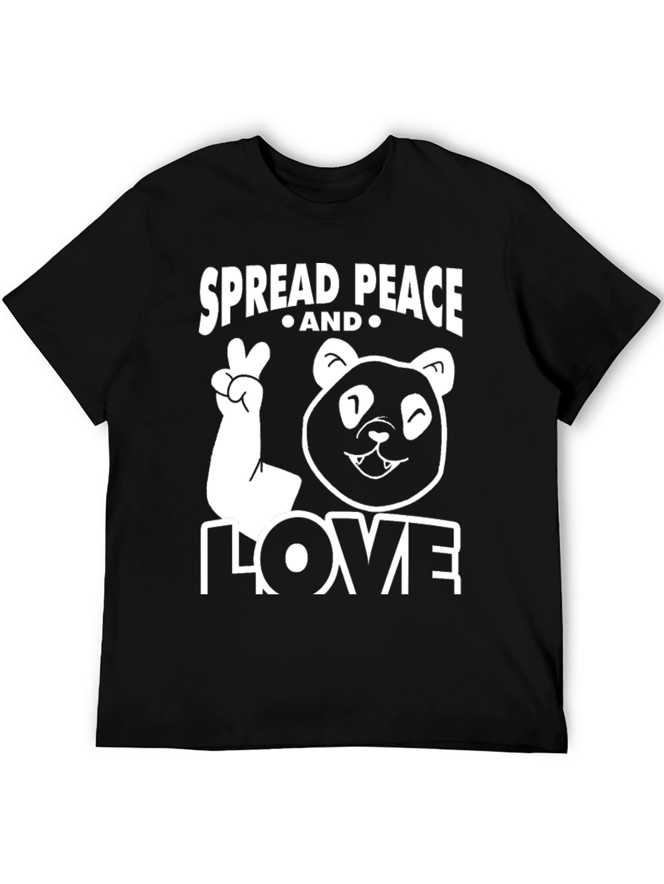 Spread Peace and Love Panda T-Shirt