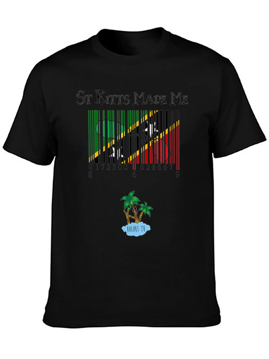 St. Kitts Made Me Barcode Graphic Tee