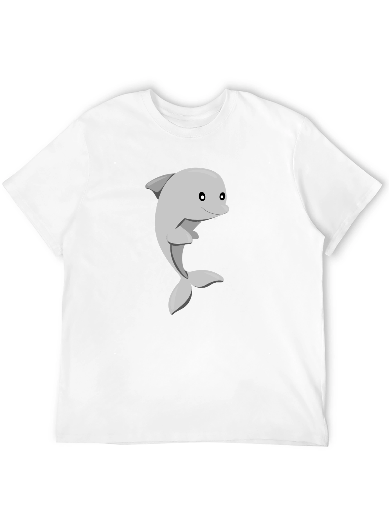 Cute Cartoon Dolphin Graphic Tee