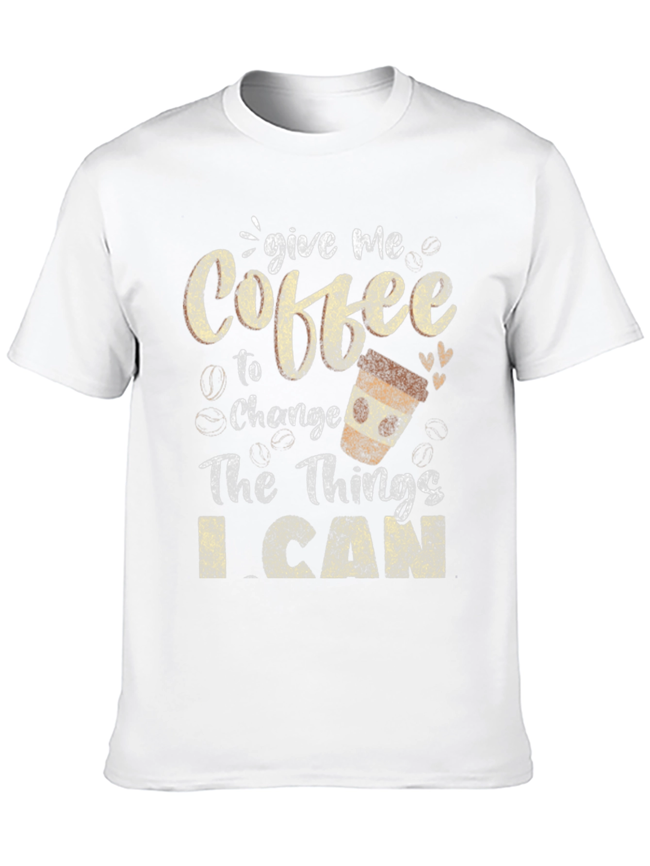 Coffee Change Things Graphic Tee - Black