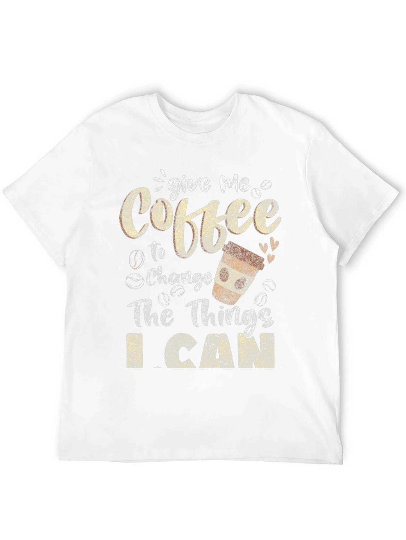 Coffee Change Things Graphic Tee - Black