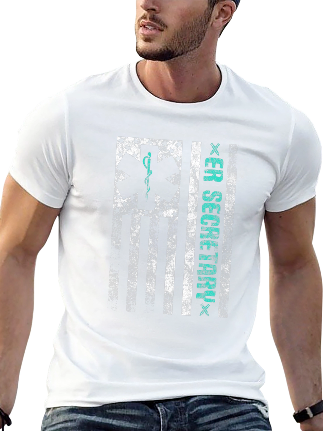 ER Secretary American Flag T-Shirt