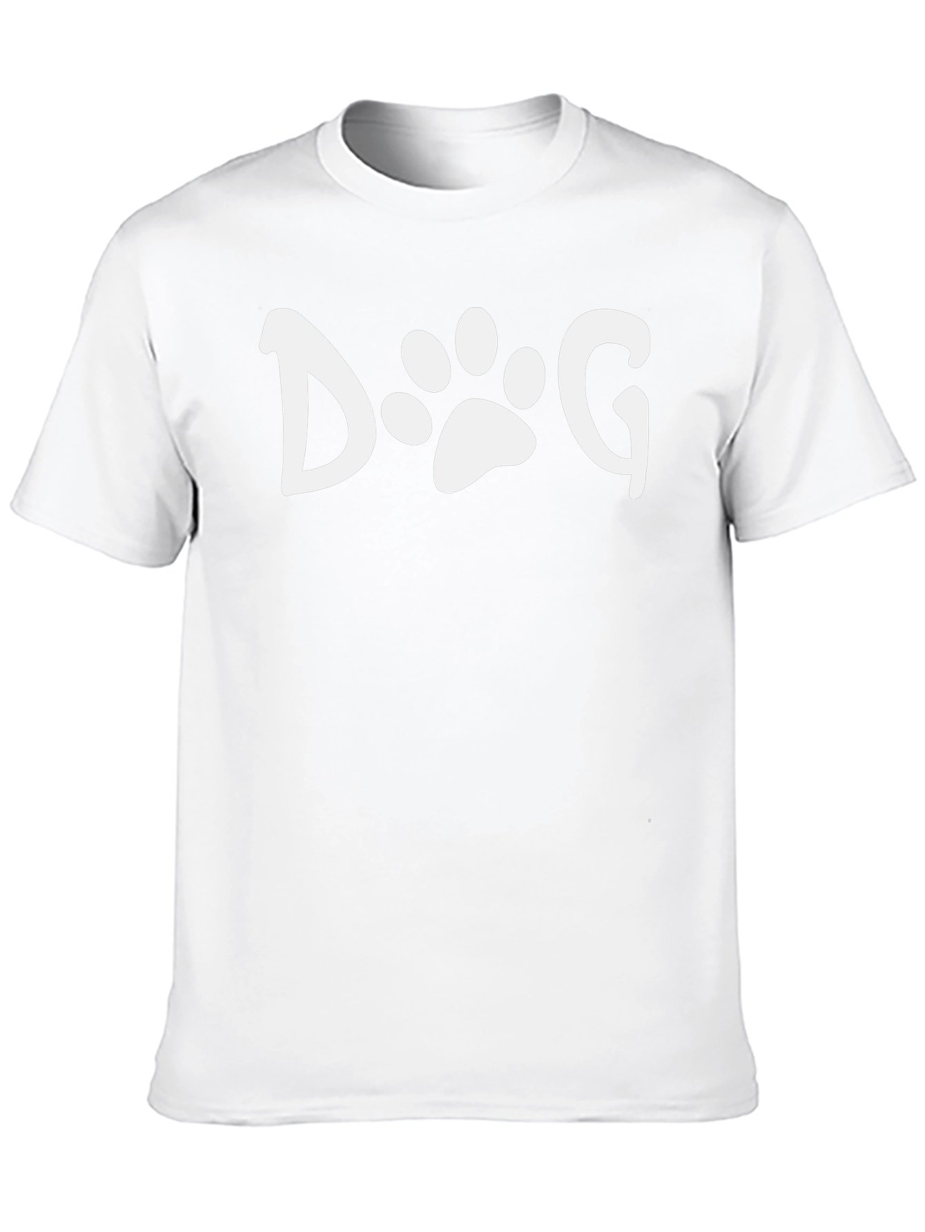 Dog Paw Print Graphic Tee - Unisex Black T-Shirt