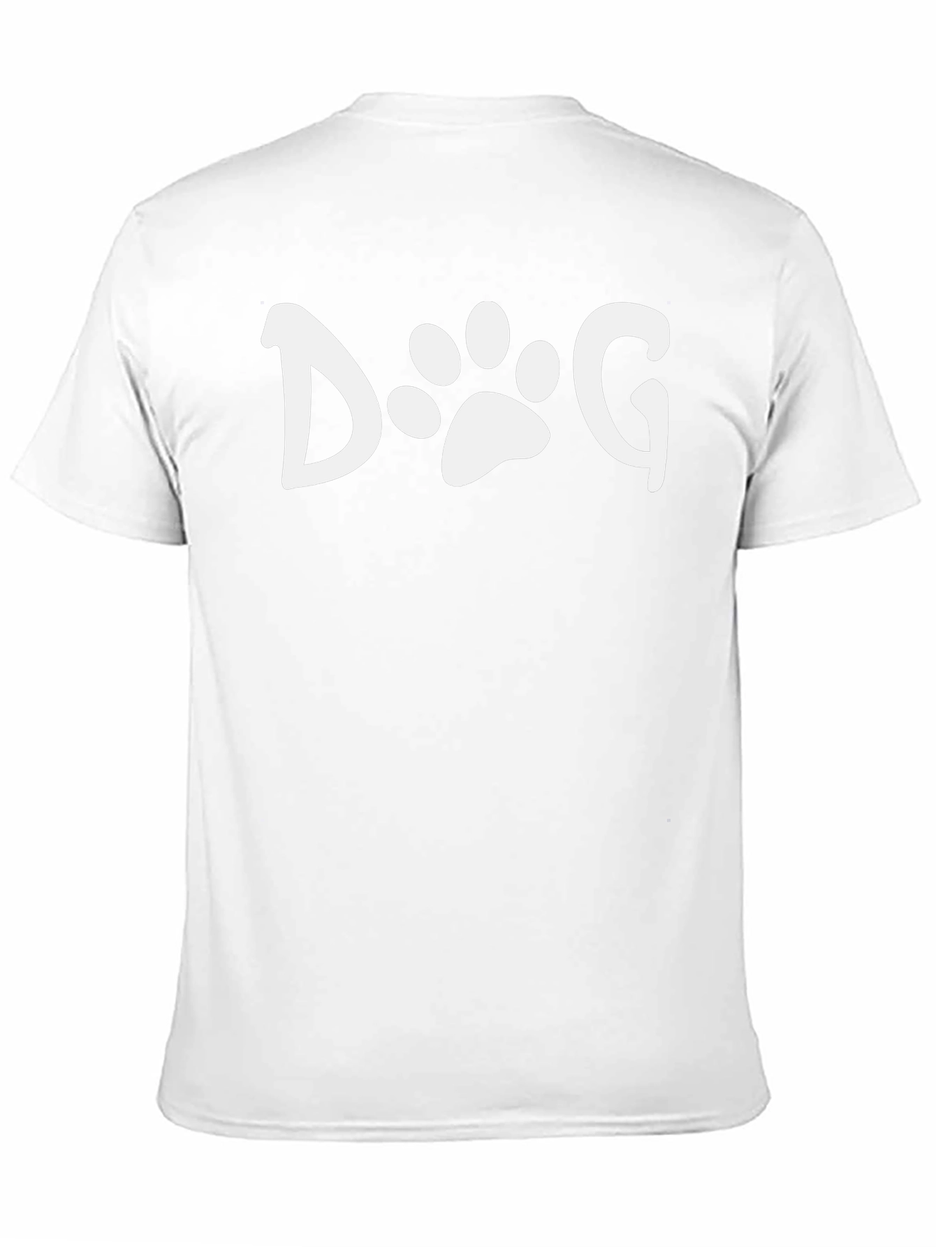 Dog Paw Print Graphic Tee - Unisex Black T-Shirt