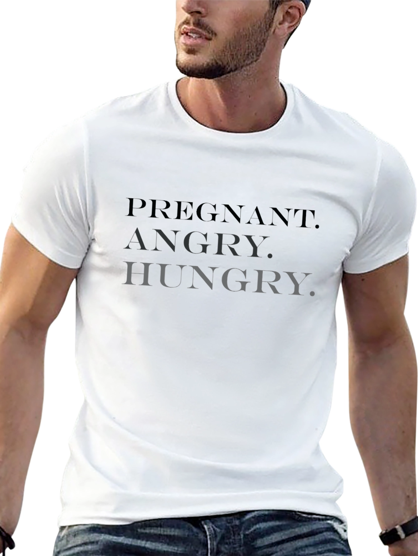Pregnant Angry Hungry T-Shirt - Unisex Novelty Tee