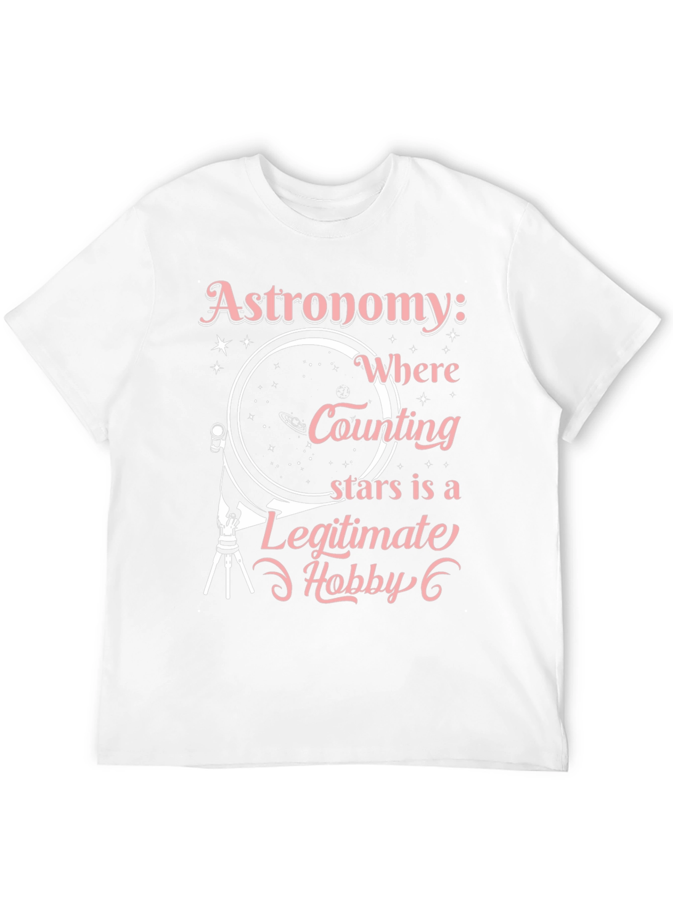 Astronomy Hobby Black T-Shirt