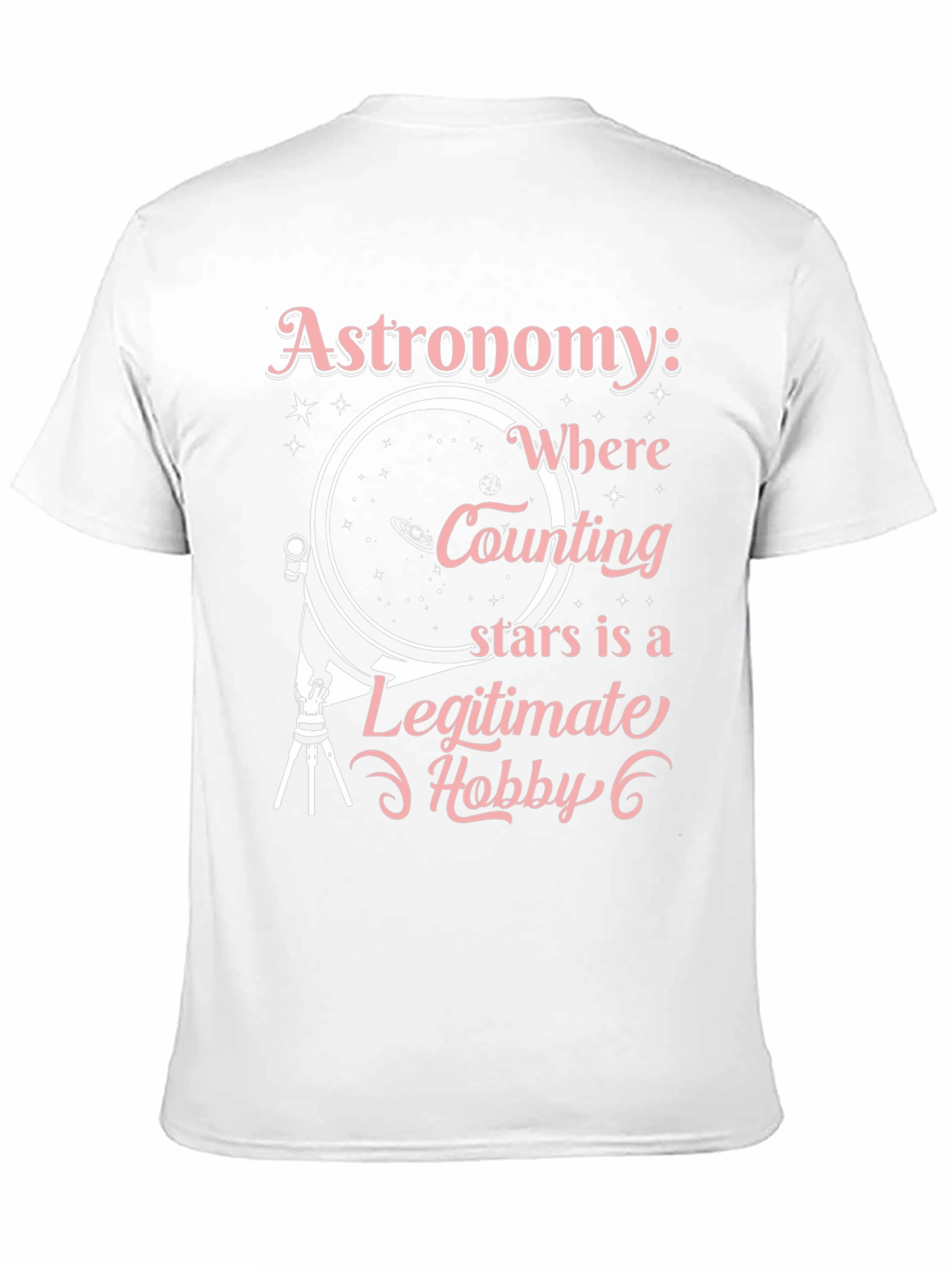 Astronomy Hobby Black T-Shirt