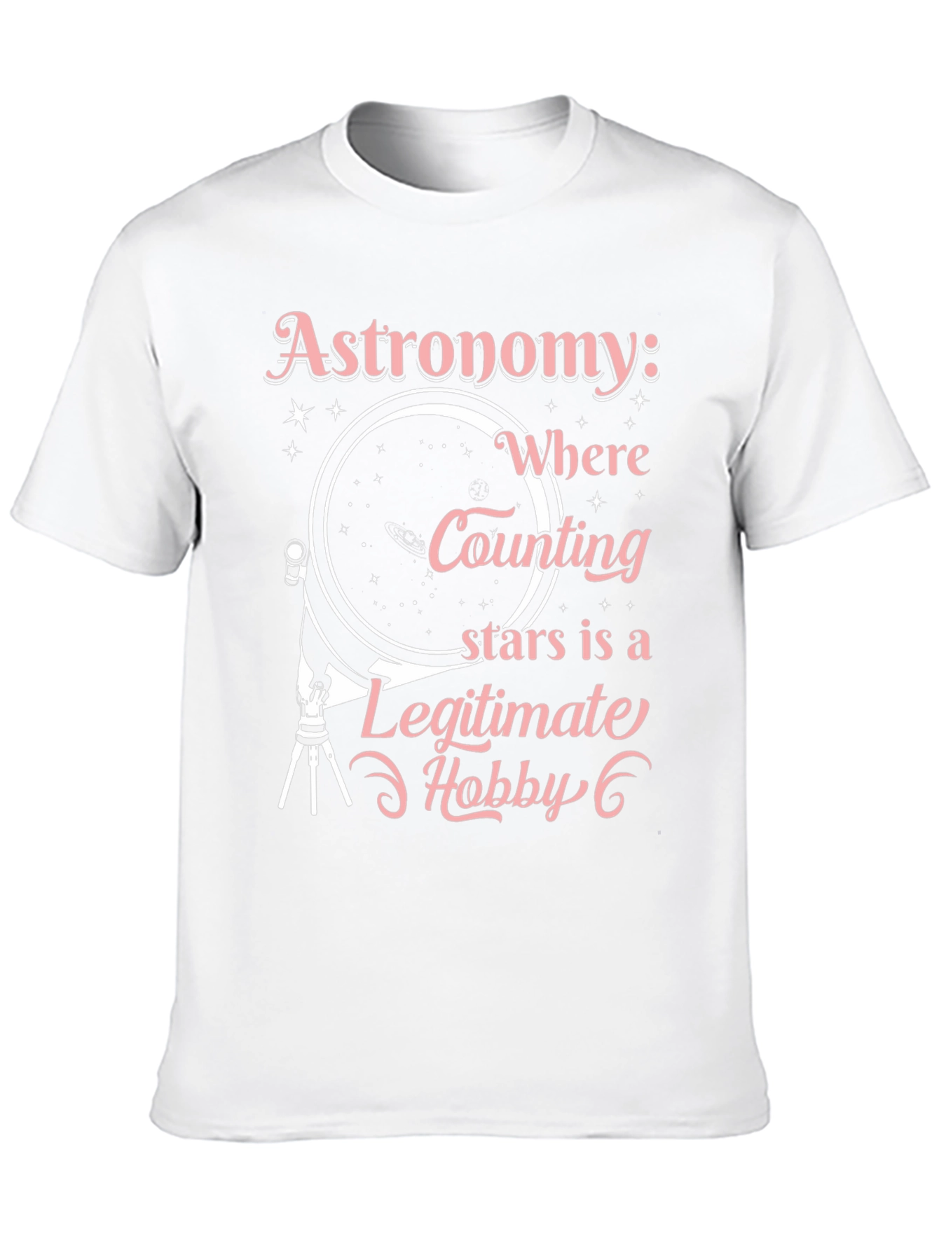 Astronomy Hobby Black T-Shirt