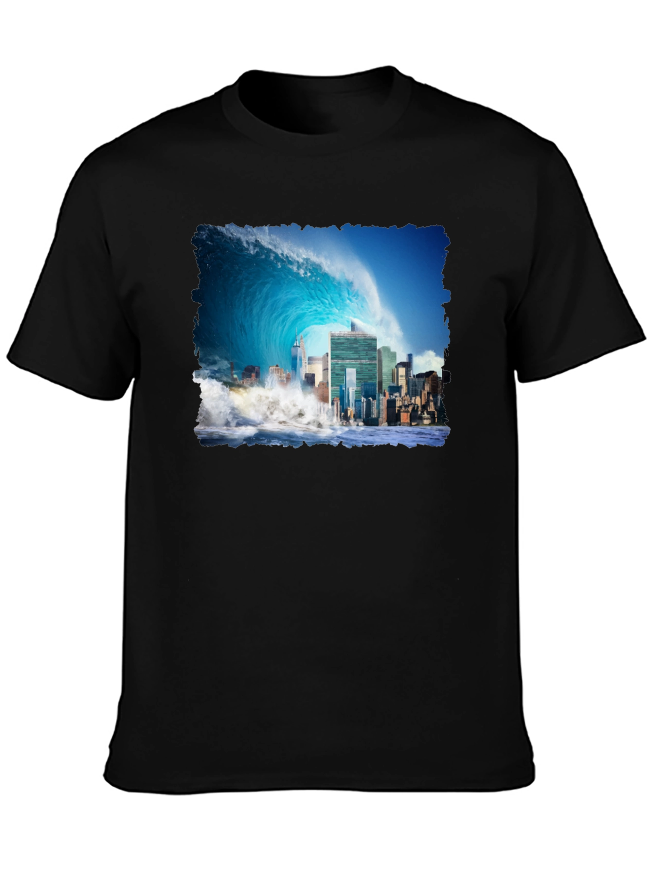 Tsunami Cityscape Graphic Tee