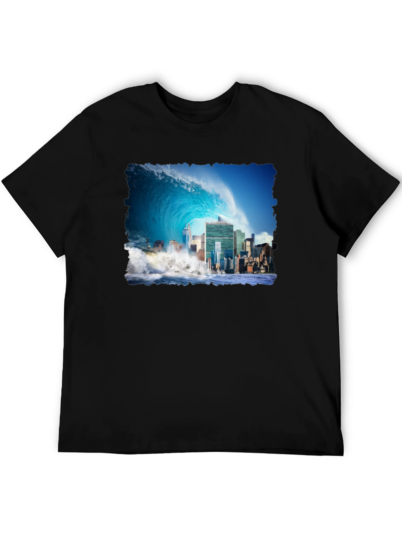 Tsunami Cityscape Graphic Tee