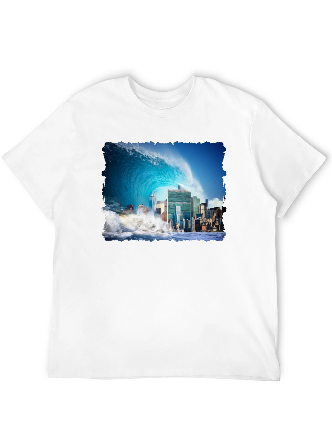Tsunami Cityscape Graphic Tee