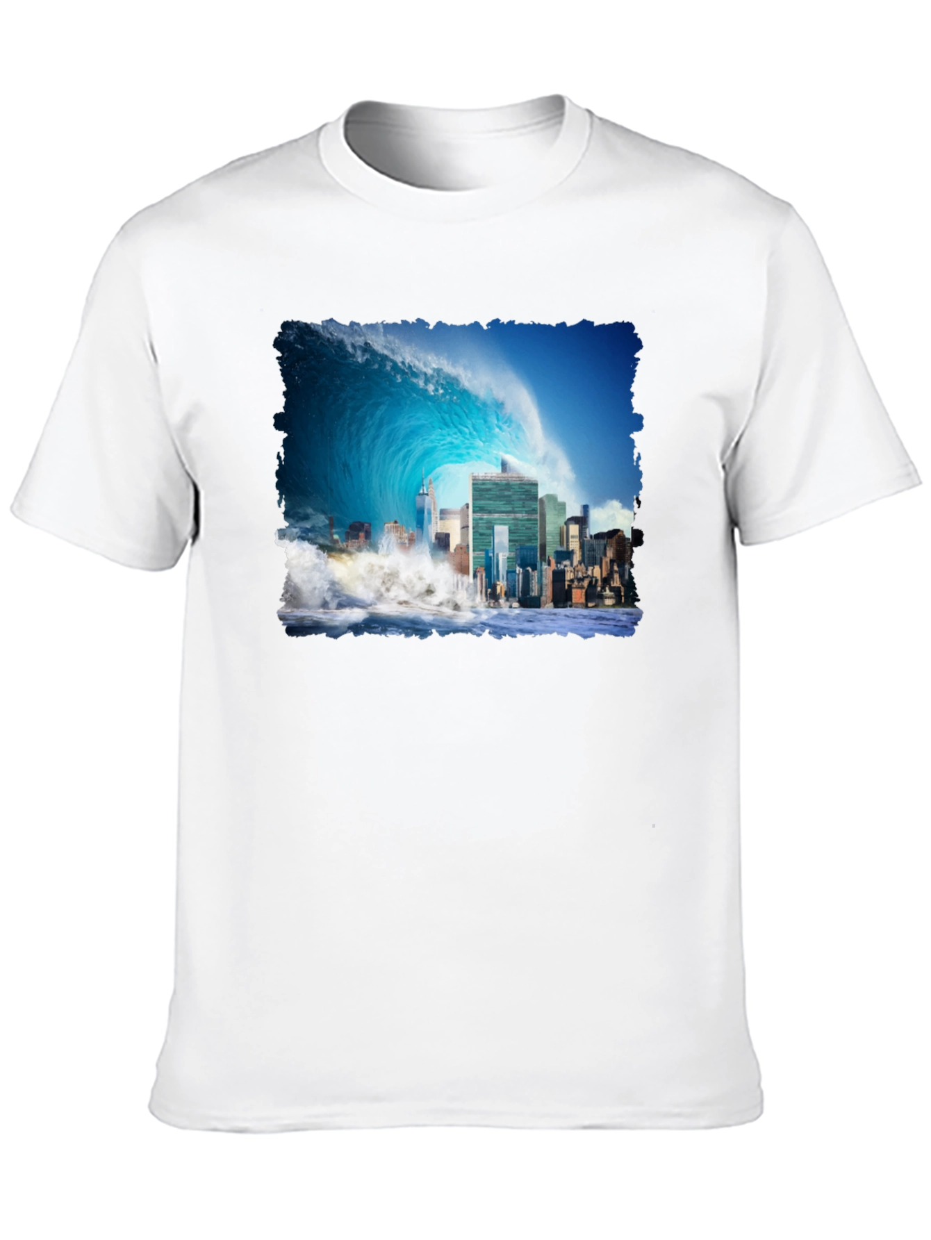 Tsunami Cityscape Graphic Tee
