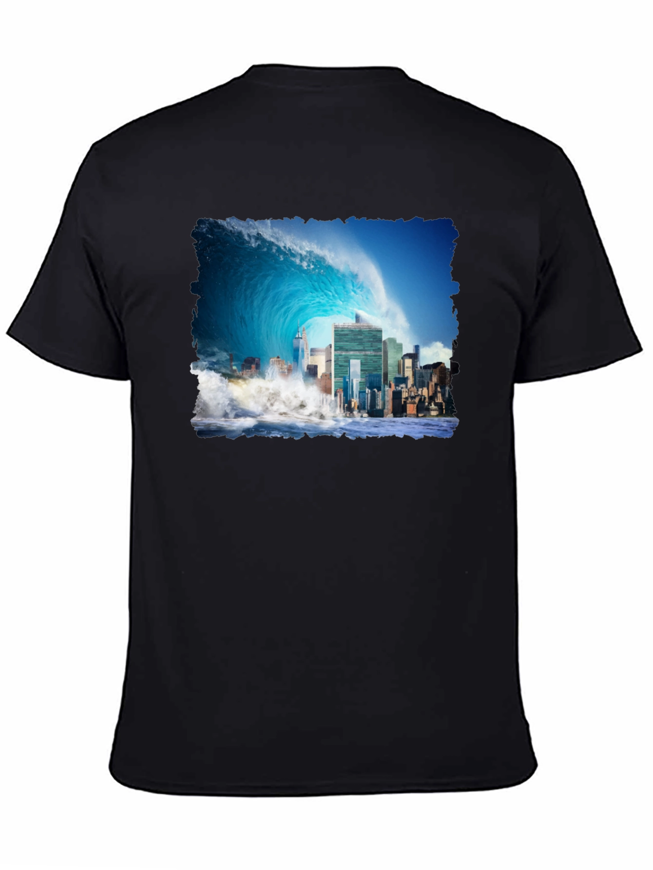 Tsunami Cityscape Graphic Tee