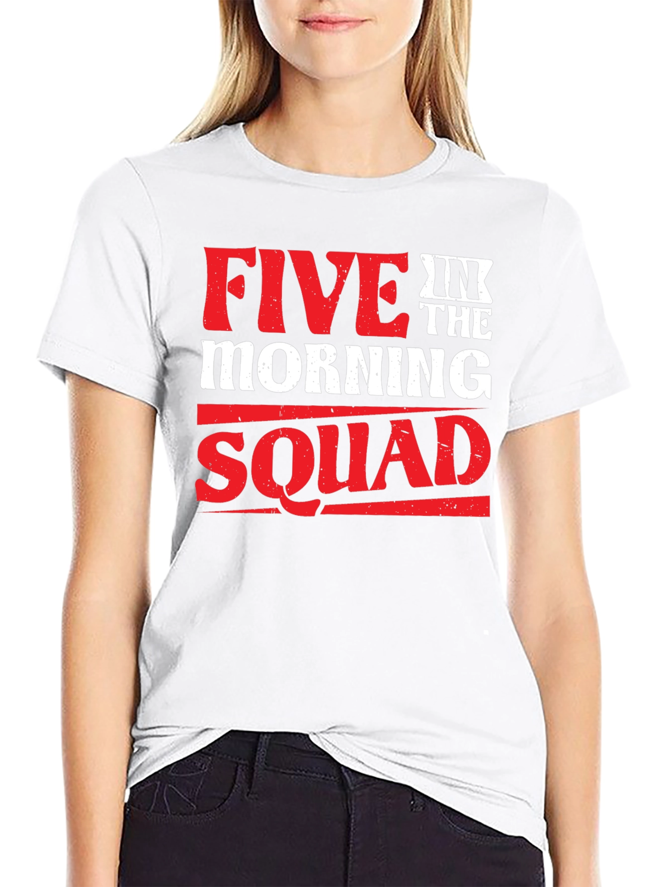 Five in the Morning Squad Black T-Shirt