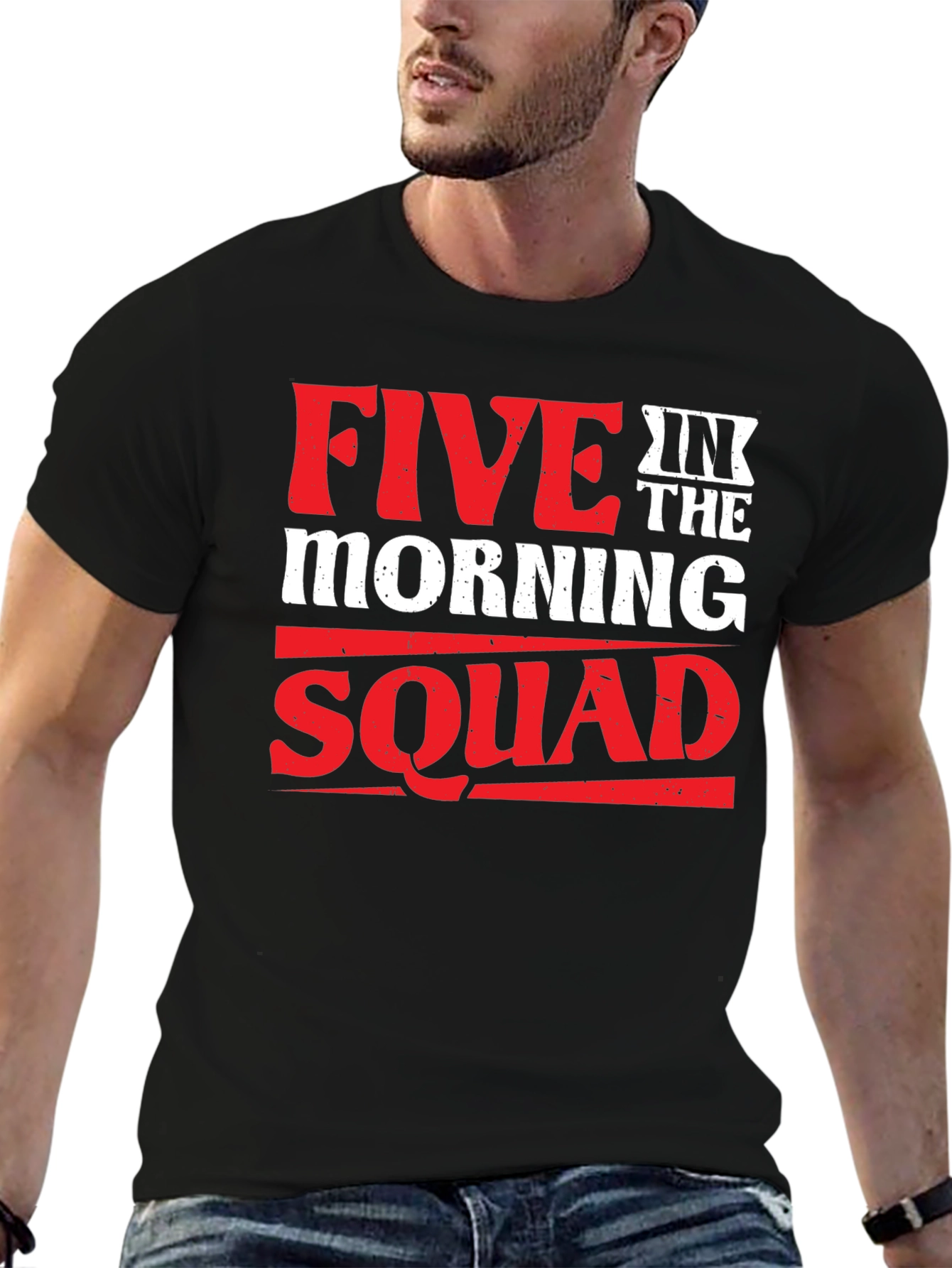Five in the Morning Squad Black T-Shirt