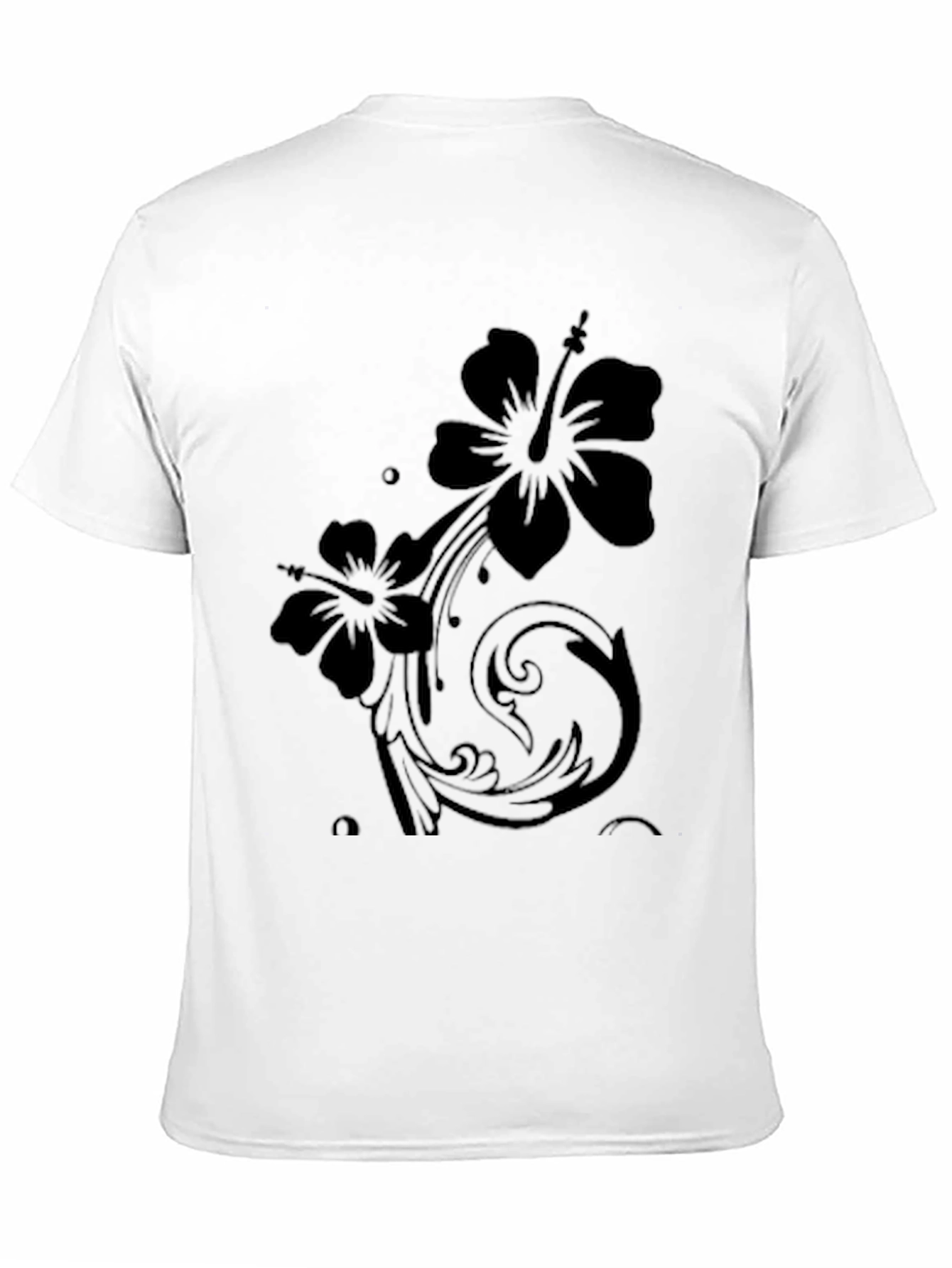 Black Floral Graphic T-Shirt