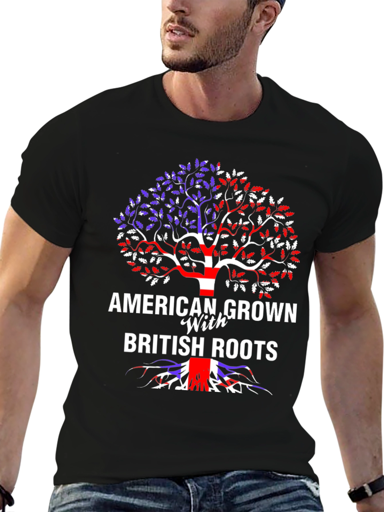 American Grown with British Roots Graphic Tee