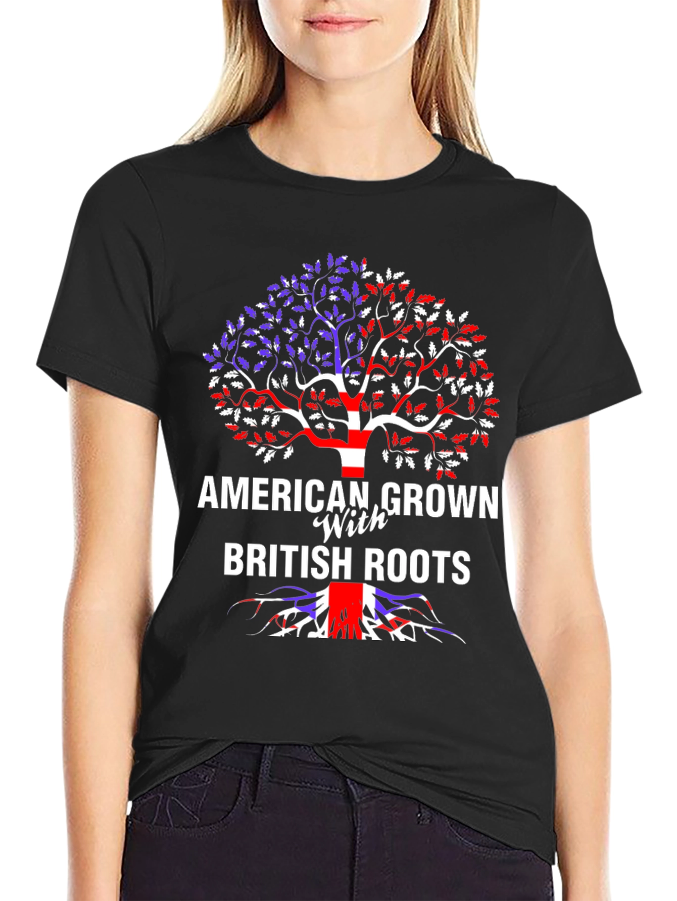 American Grown with British Roots Graphic Tee