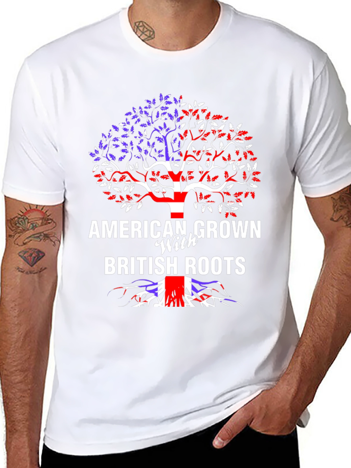 American Grown with British Roots Graphic Tee