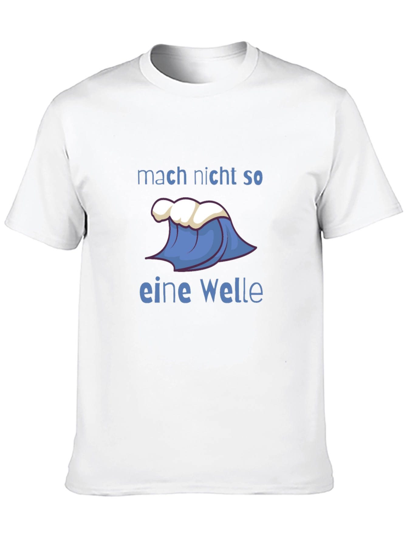 Black T-Shirt with Wave Design