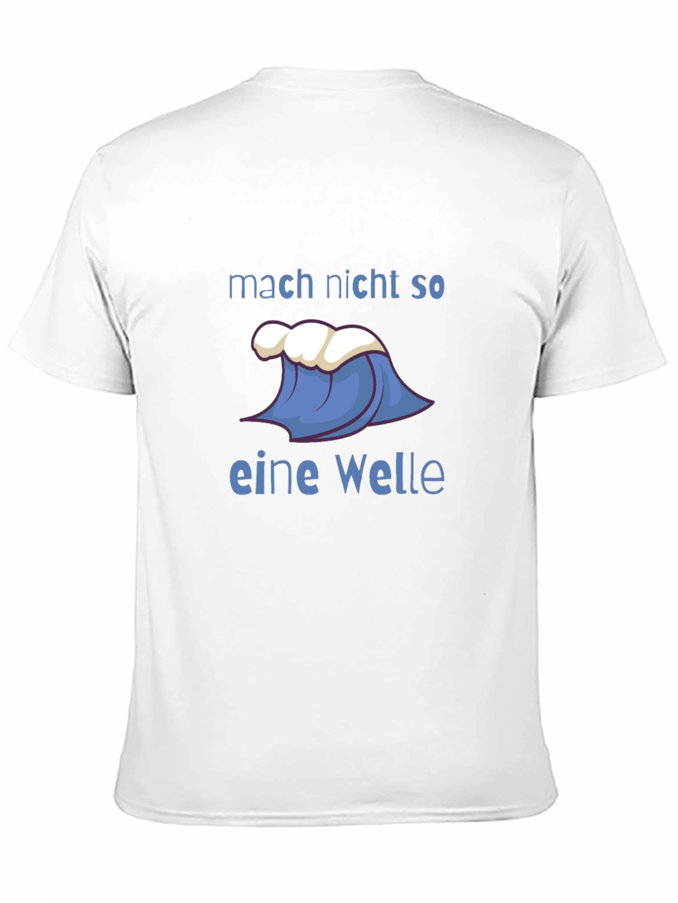 Black T-Shirt with Wave Design