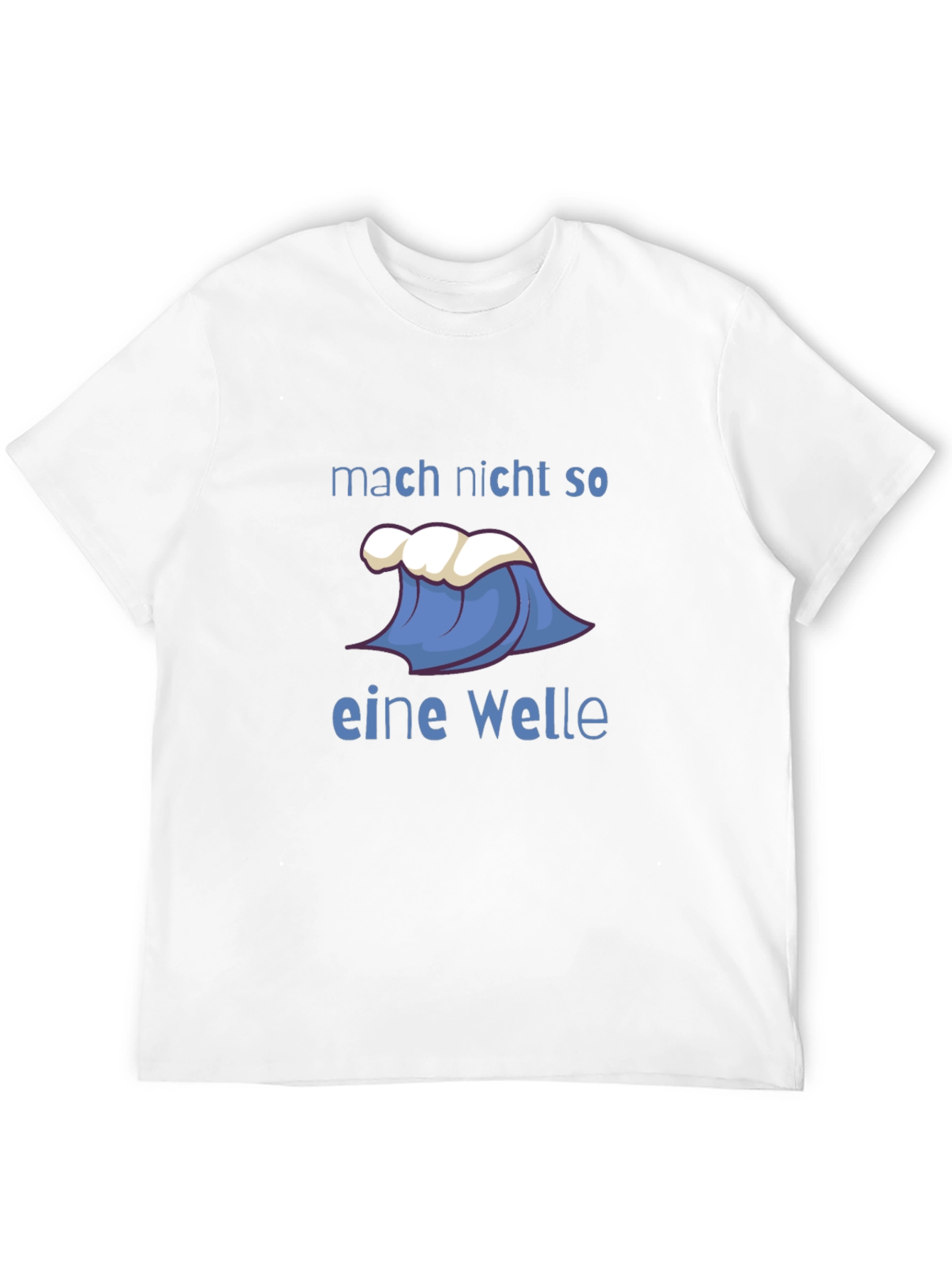 Black T-Shirt with Wave Design