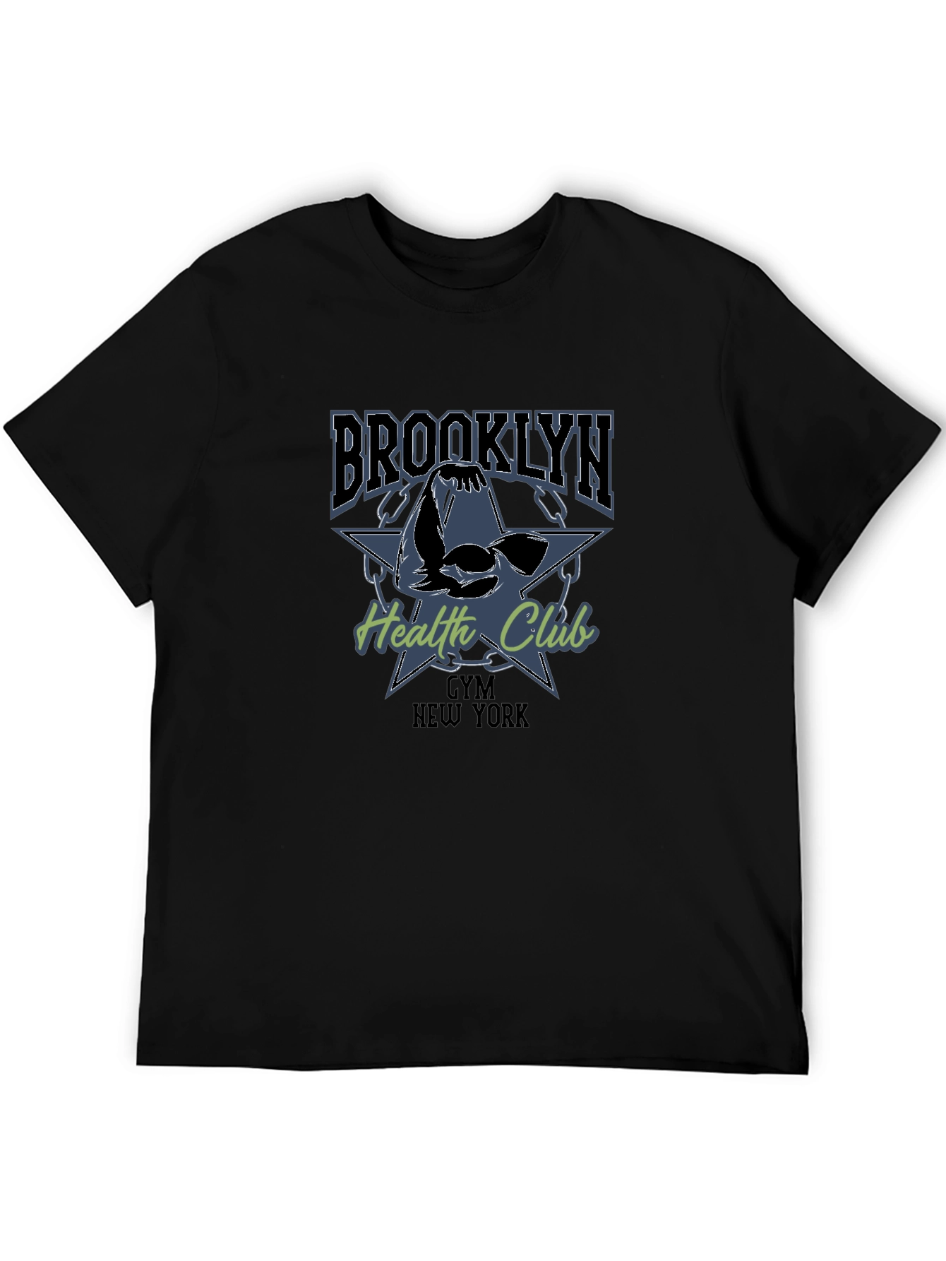 Brooklyn Gym Health Club Black T-Shirt