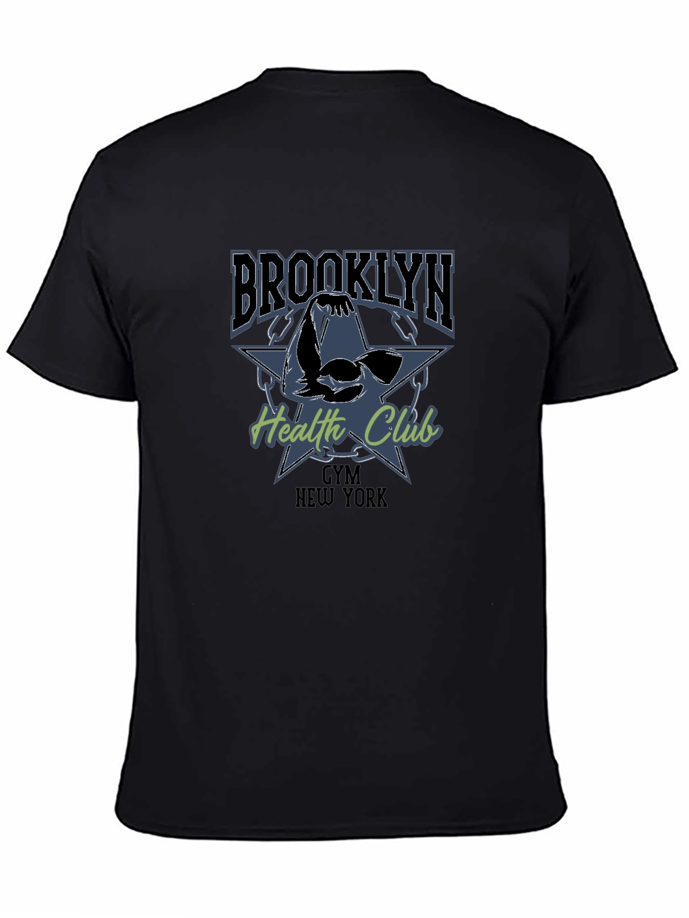 Brooklyn Gym Health Club Black T-Shirt