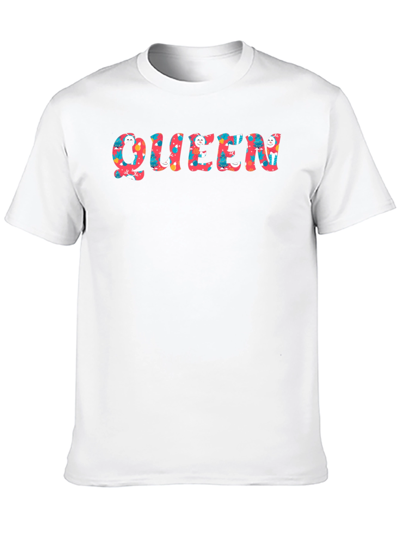 Queen Holiday Patterned Graphic Tee
