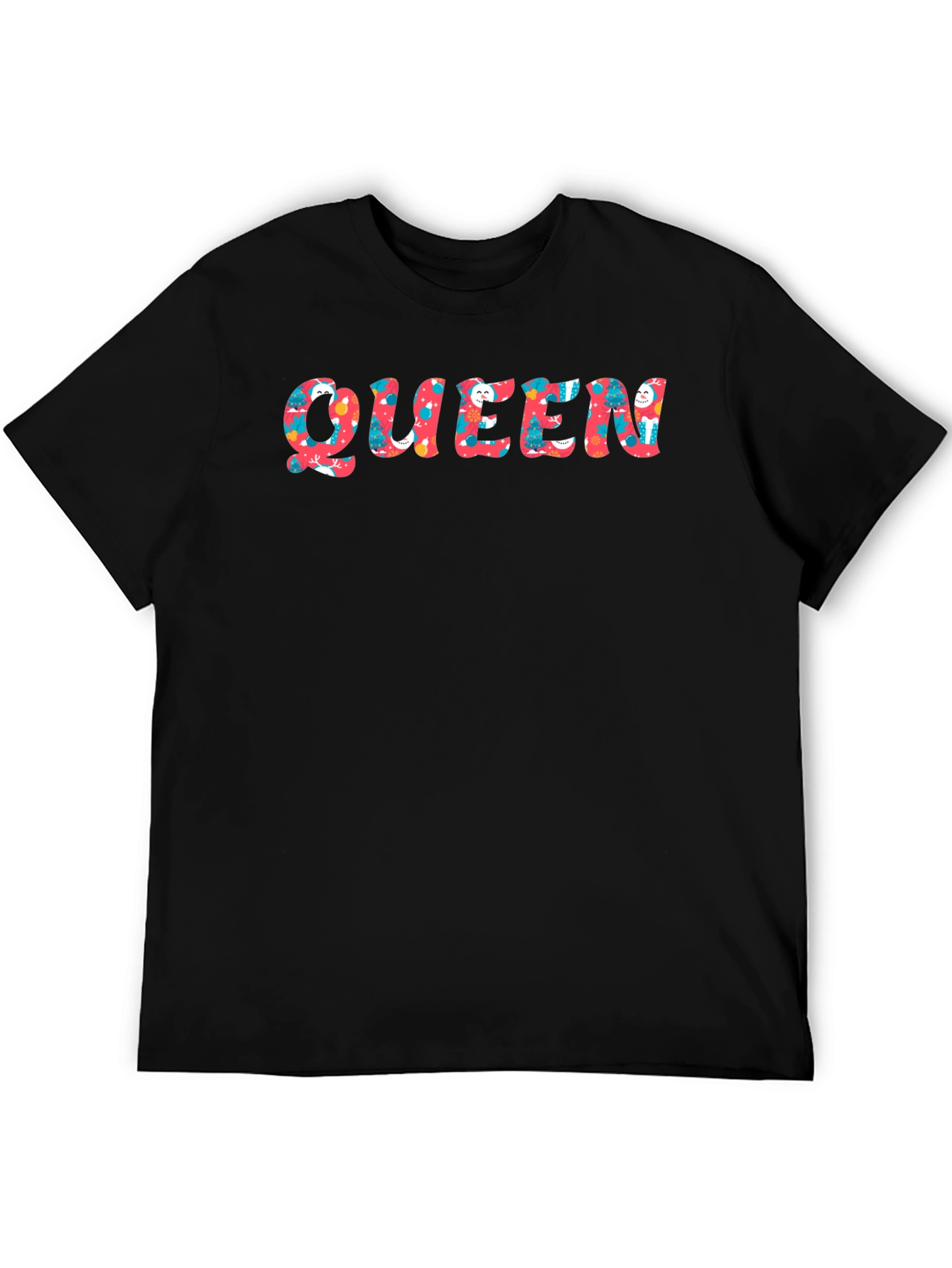 Queen Holiday Patterned Graphic Tee