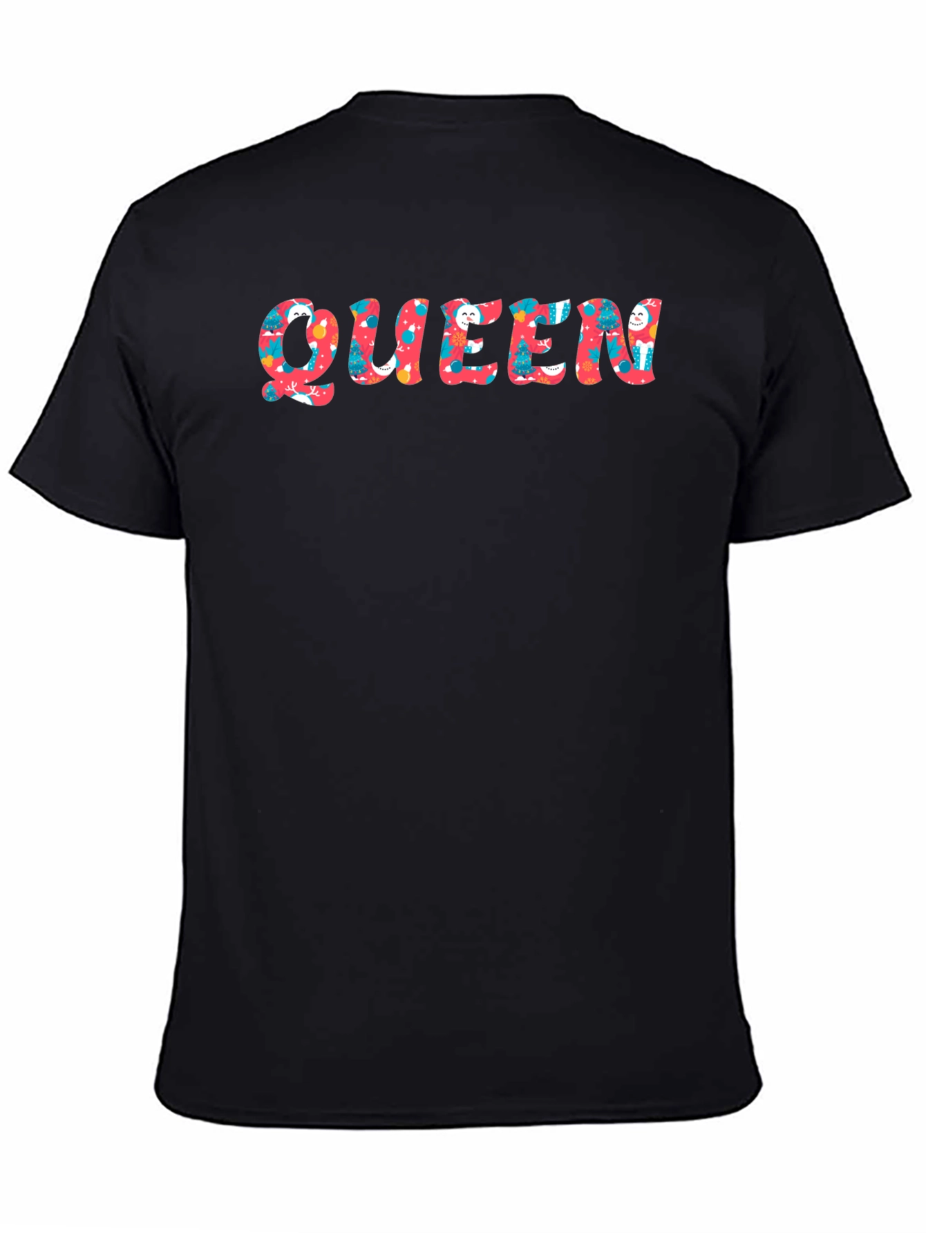Queen Holiday Patterned Graphic Tee