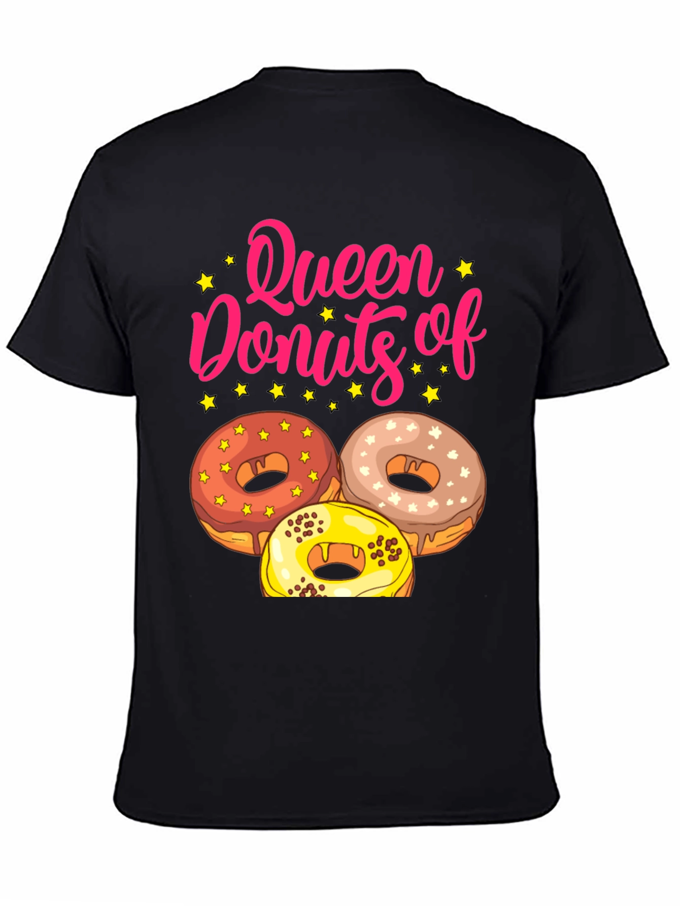Queen of Donuts T-Shirt Funny Dessert Tee