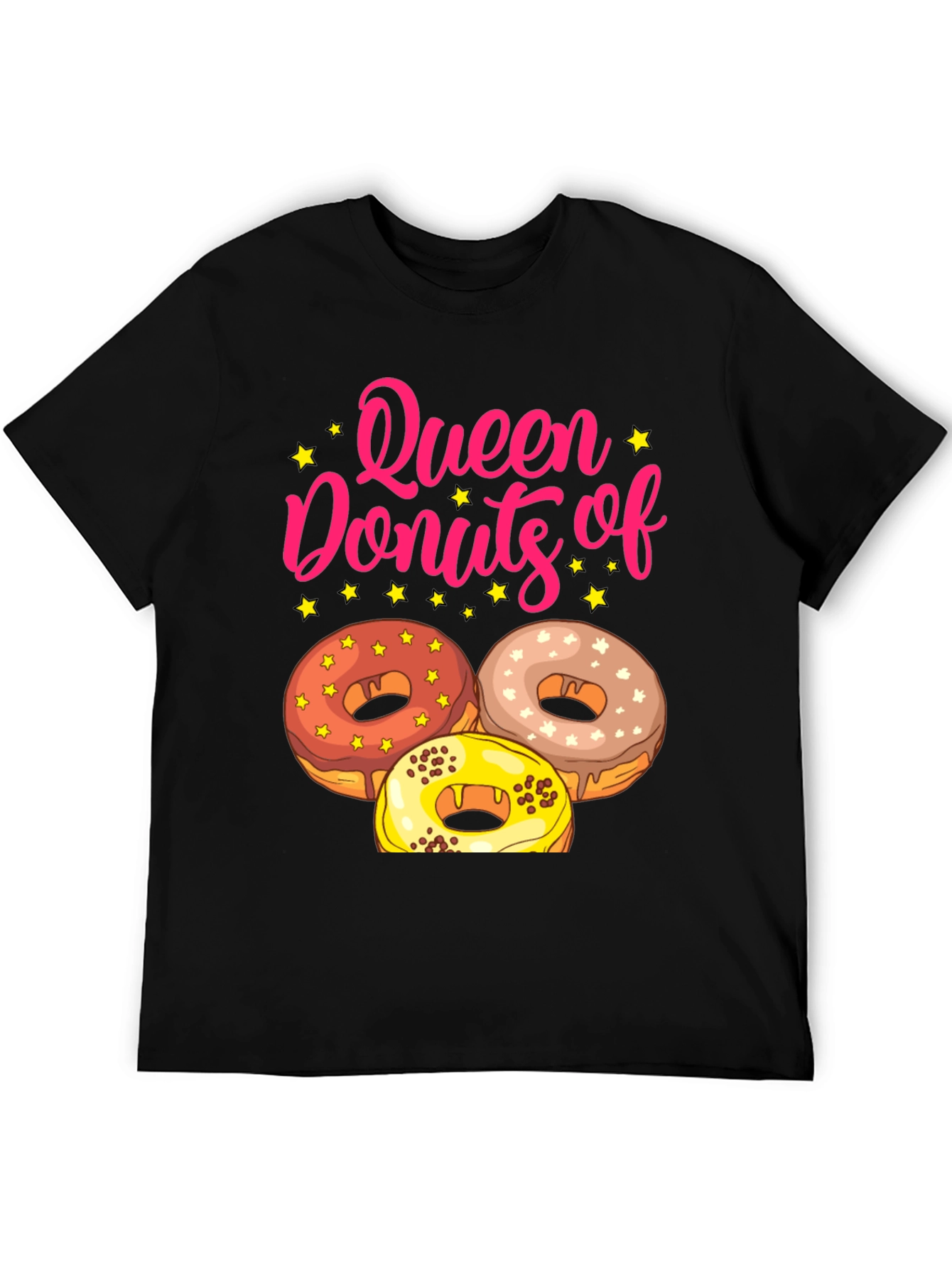 Queen of Donuts T-Shirt Funny Dessert Tee