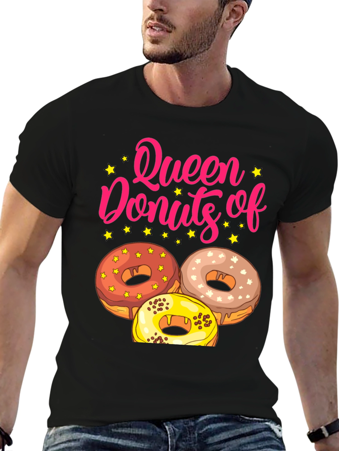 Queen of Donuts T-Shirt Funny Dessert Tee