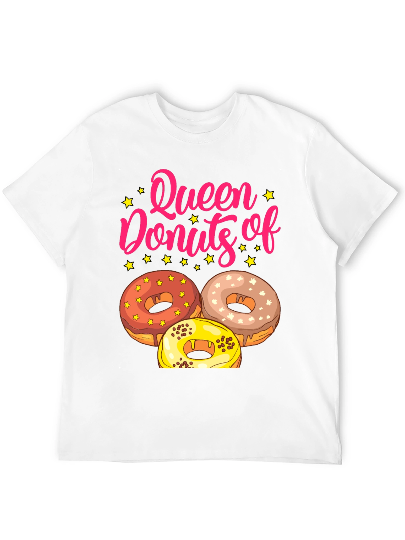 Queen of Donuts T-Shirt Funny Dessert Tee