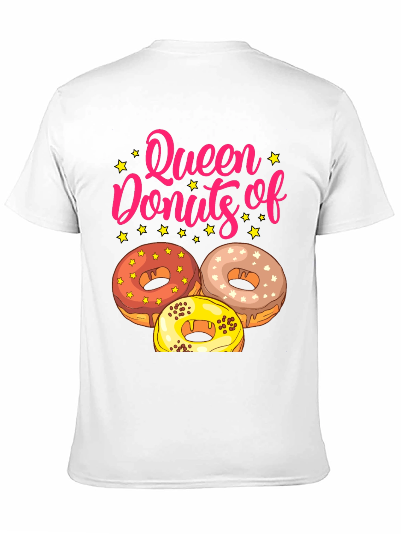 Queen of Donuts T-Shirt Funny Dessert Tee