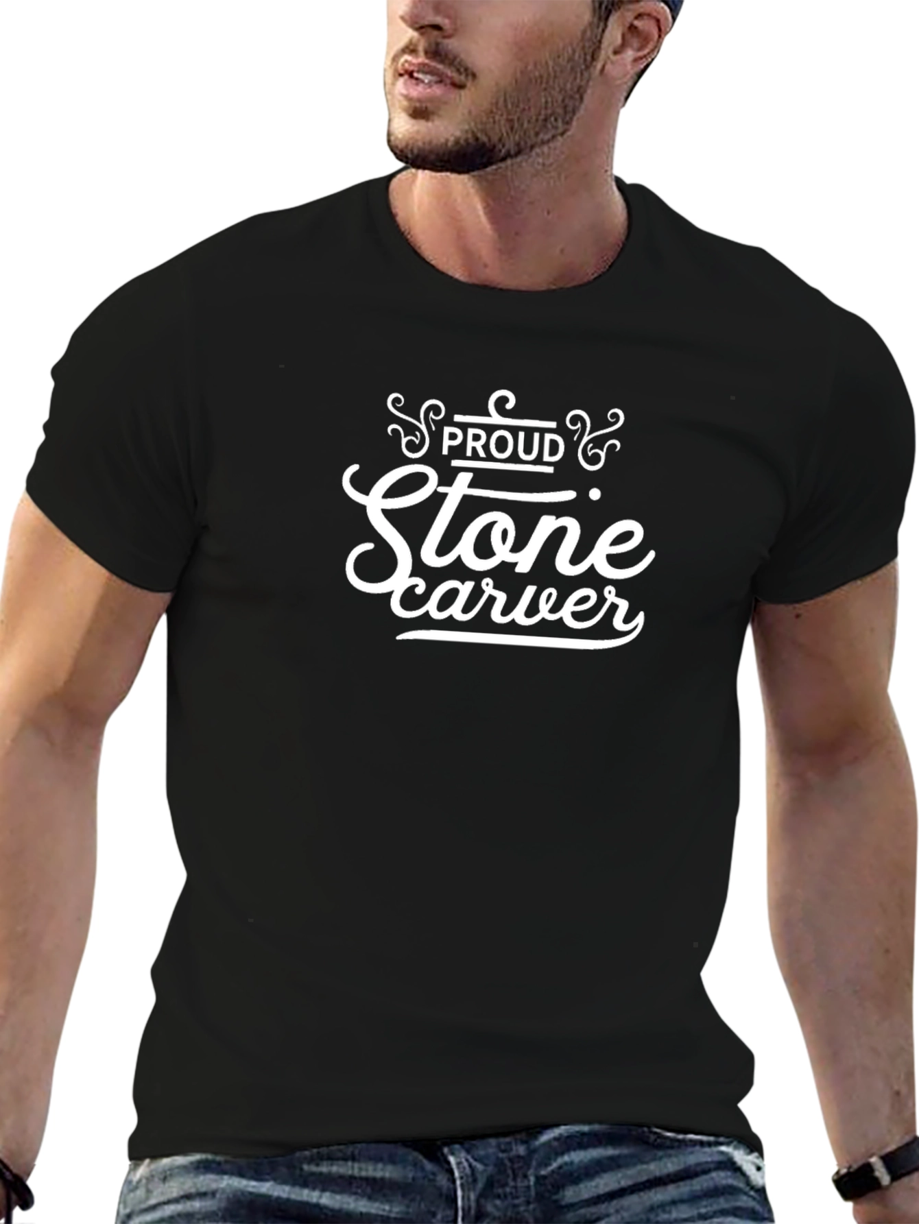 Proud Stone Carver Graphic T-Shirt