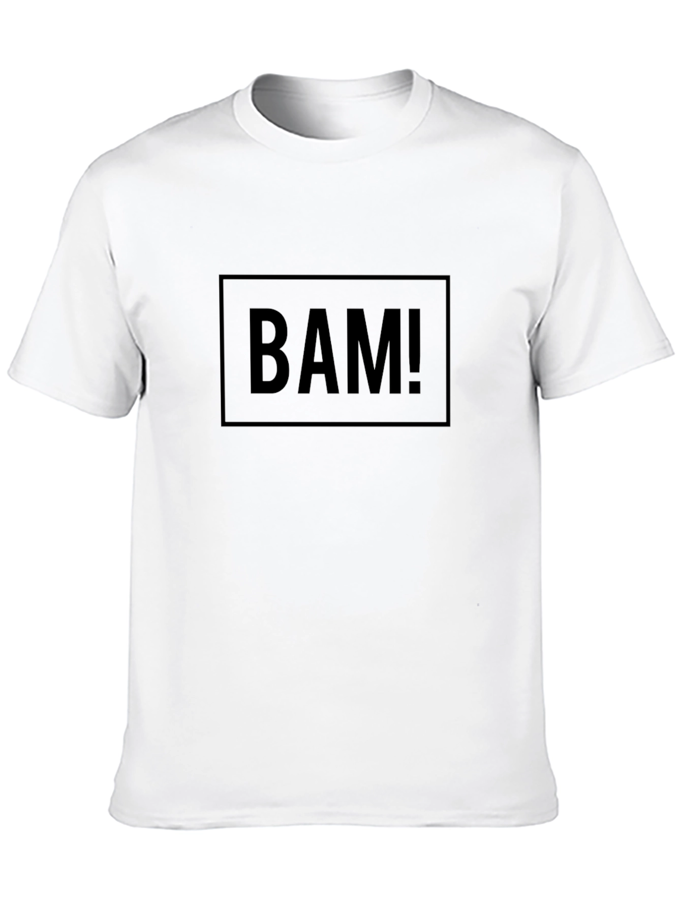Black BAM! Graphic Tee - Bold Statement Shirt