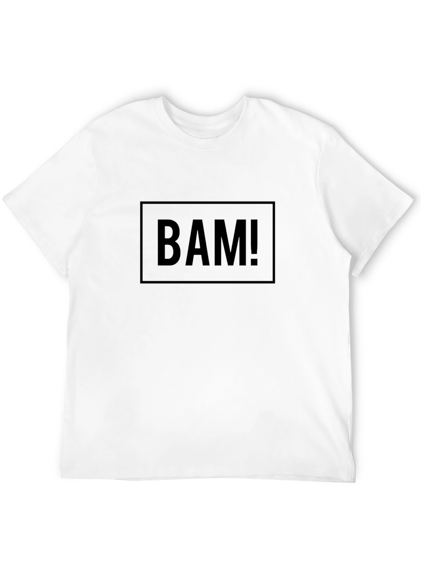 Black BAM! Graphic Tee - Bold Statement Shirt