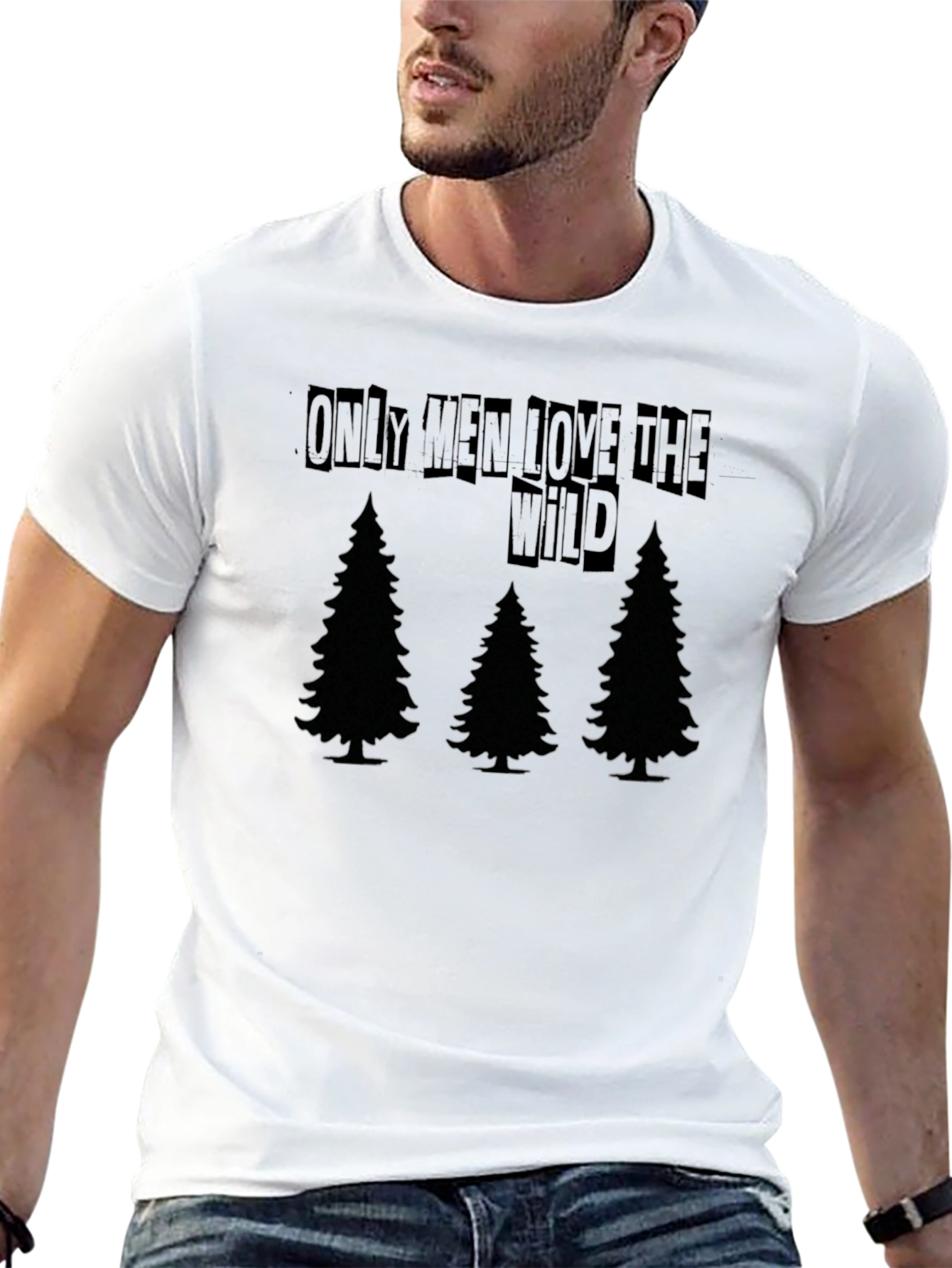 Mens Only Men Love The Wild Graphic Tee